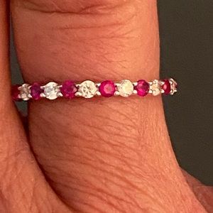 Ruby and diamond ring